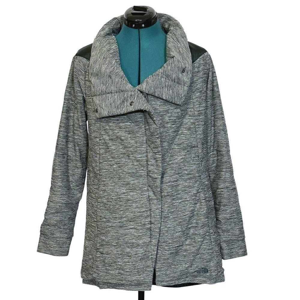 North Face Jacket Womens Medium Green Insulated Funnel Neck‎ Coat NF0A2THB